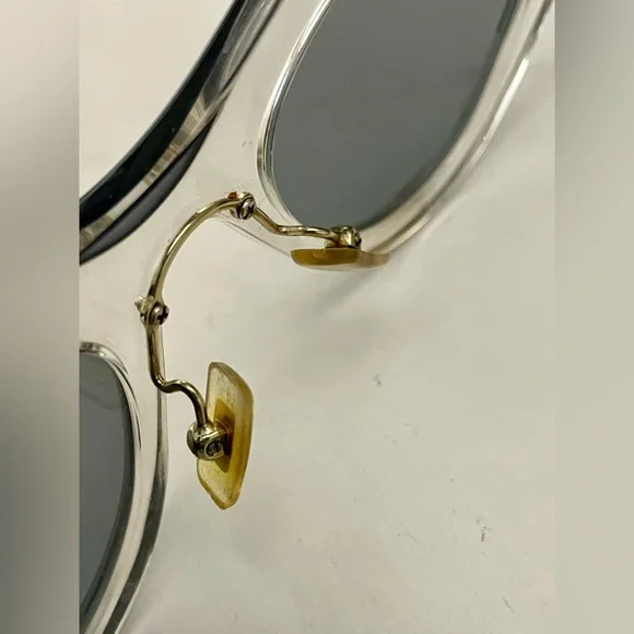 Miu Miu Cat Eye Swirl Sunglasses, clear and grey acetate, grey lens, 49mm, EUC - Picture 4 of 9